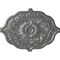 Ekena Millwork Pesaro Ceiling Medallion, Hand-Painted Silver, 36"W x 26"H x 1 1/2"P CM36X26PESLS - alternate 1